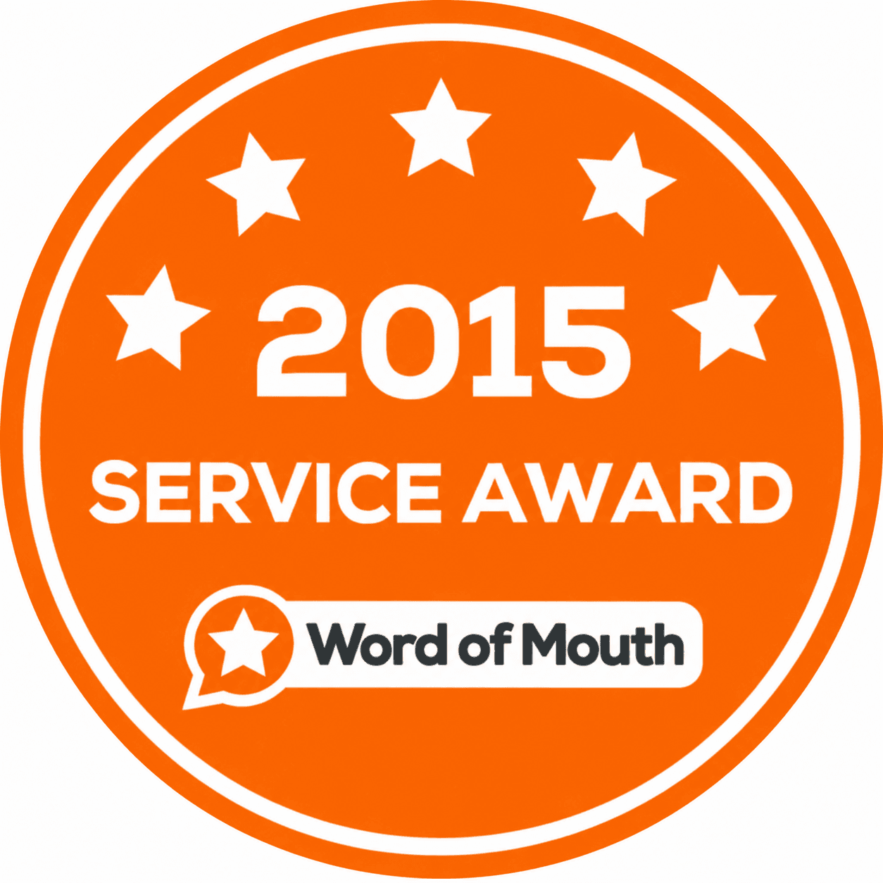 Word of Mouth Service Award 2015