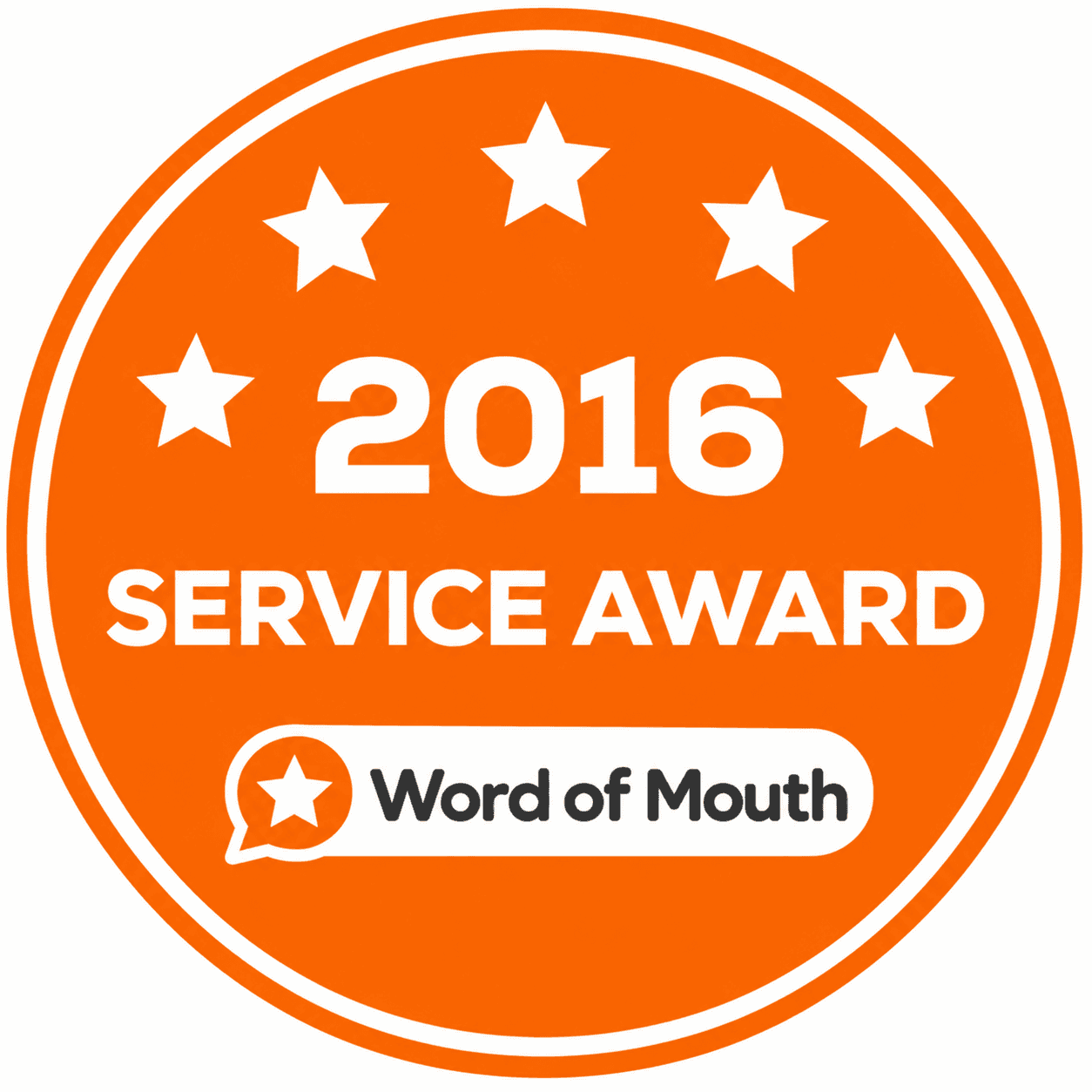 Word of Mouth Service Award 2016
